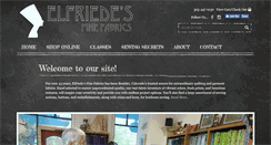 Desktop Screenshot of elfriedesfinefabrics.com